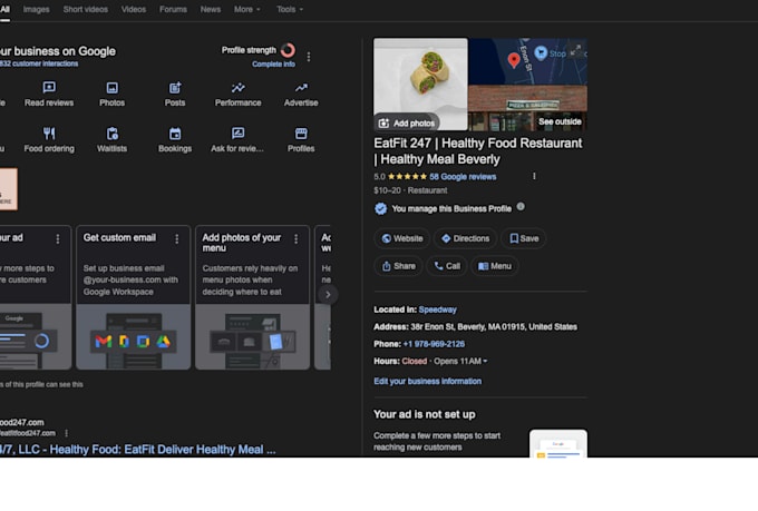 optimize google business profile and improve maps ranking